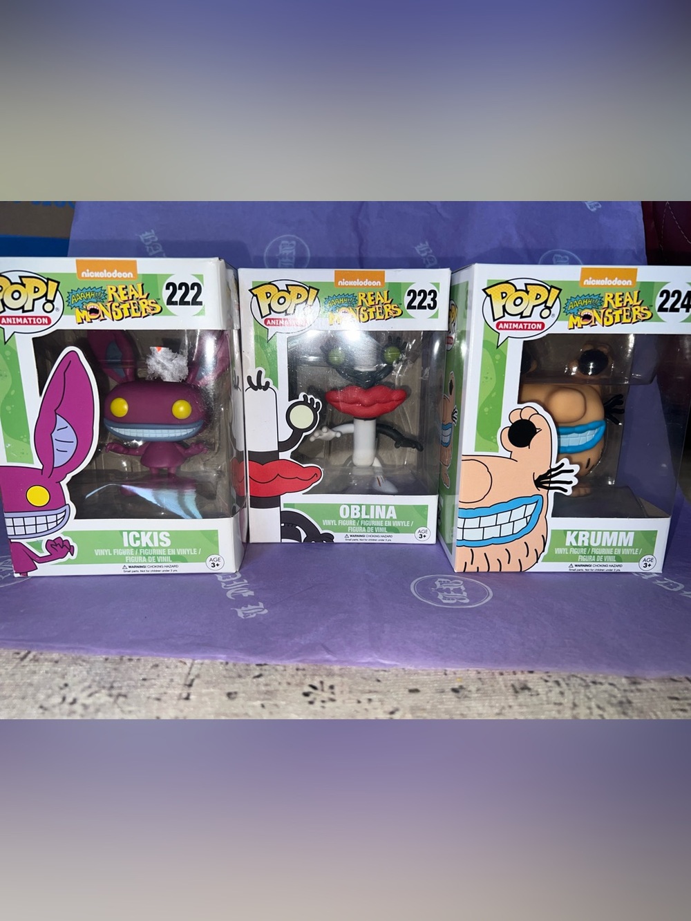 Funko Pop! Nickelodeon - Aaahh!!! Real Monsters # 222 #223 #224